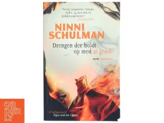 Drengen der holdt op med at græde : kriminalroman af Ninni Schulman (Bog)