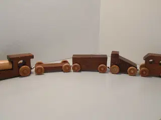 Vintage trætog "Toys and Joys" Canada. Mærket.