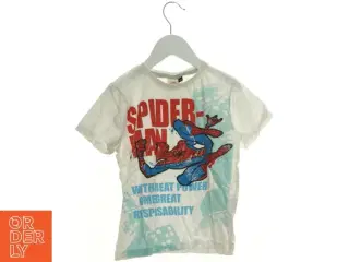 T-Shirt med spiderman motiv fra Marvel (str. 122 cm)