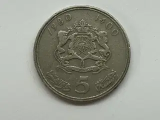 5 Dirhams Morocco 1980