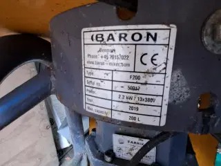 Tvangsblander Baron 200L 400V med 220V udtag