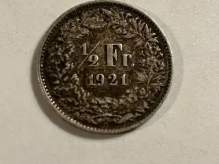 1/2 Franc 1921 Switzerland