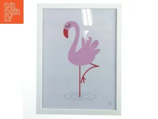 Indrammet Flamingo-print fra KAI (str. 43x33 cm)