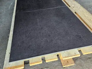 Gulv- og vægklinke Sort 60x60 cm 