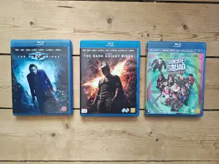 Batman The Dark Knight 1+2 og Suicide Squad Exten