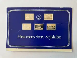 Historiens Store Sejlskibe Miniature sølvbarre