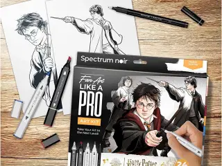 DIY Kit Illustration, Harry Potter, ass. farver, 1 pk.