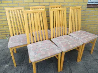 Spisebordsstole i bøg