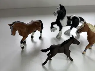 Schleich 5 stk heste