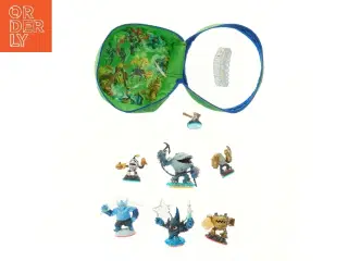 Skylanders figurer med bærepose fra Skylanders (str. Ø 21 cm)