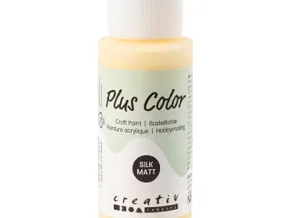 Plus Color Hobbymaling, lys gul, 60ml/ 1 fl.