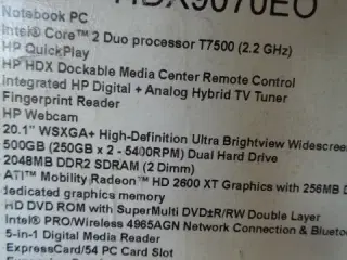 HP Pavilion HDX