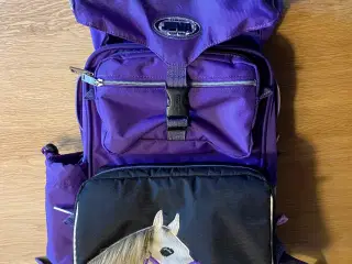 Jeva skoletaske med gymnastikpose og penalhus fra