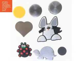 Magnet-sæt med dyremotiver (str. 4 cm)