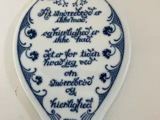 Smørebrik-platte fra Porsegrund Norway i porcelæn.