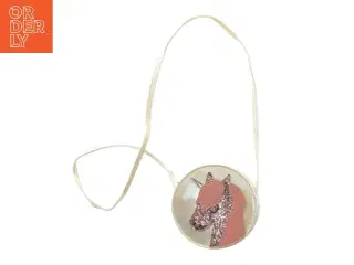 Lille rund skuldertaske (str. 13 x 2 cm)
