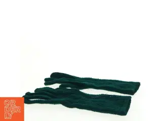 Grønne strikkede handsker (str. Totallængde. 27 cm)