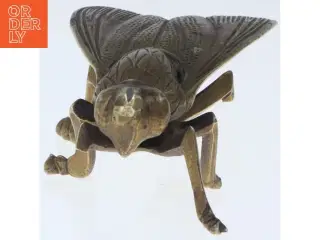 Messing flue skulptur/dåse (str. 10 cm)