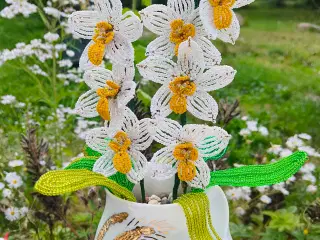 French beaded Orchid 