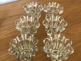 Lysestager i glas
