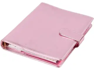 Elegant Rosa Kalender med Ringordner - 19x23,5 cm