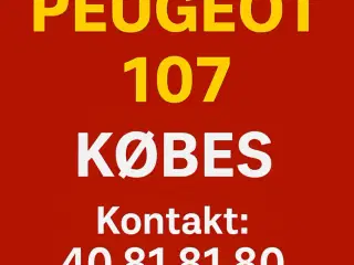 Peugeot 107 KØBES