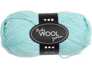 Babygarn, L: 172 M, mint grøn, 50g/ 1 ngl.