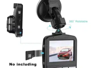 Bilkamera/dashcam - 2.4" LCD skærm til 32gb TF kor