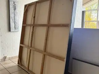 Abstrakt maleri i blå nuancer