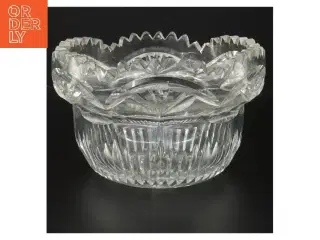 Flot krystal skål (str. Ø 17,5 cm højde 11,5 cm)