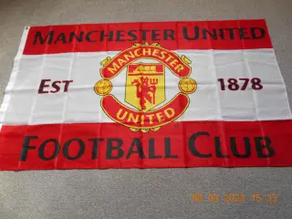 Manchester United flag. Str 1,55 cm x 92 cm