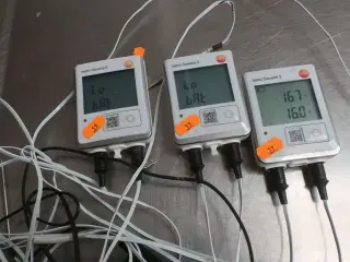 3 stk. dataloggere TESTO SAVERIS 2
