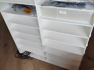 LP rack med 16 kasser 