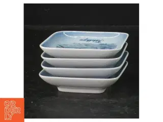 Royal Copenhagen mindeplatter fra Royal Copenhagen (str. 8,5 cm. 4 styk)