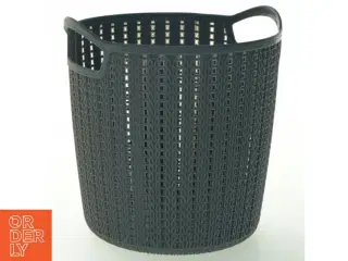 Rund plastikkurv med håndtag (str. 17x14 cm)
