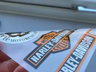 Stickers/klistermærker med Harley-Davidson