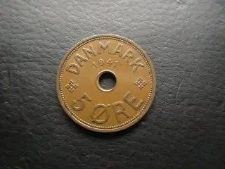 Færøerne 5 øre 1941 pæn