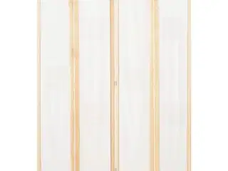 4-panels rumdeler 160 x 170 x 4 cm stof cremefarvet