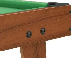 Mini-poolbord 92x52x19 cm brun og grøn