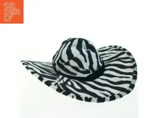 Zebramønstret hat (str. Ø. 45 cm)