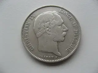 Flot delfin sølv 2 kr 1897, den svære