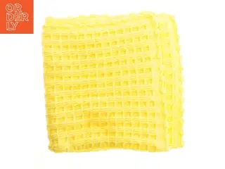 Gul hæklet plaid (str. 96x90 cm)