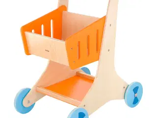 VIGA Træ Indkøbsvogn til Rolleleg - 48x30x41,5 cm