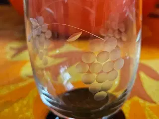 5 sortfods glas fra Holmegaard, samlet pris 150 kr