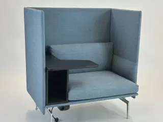 Muuto Outline Highback Work 100 Sofa (Blå)