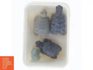 Sæt med miniature skildpaddefigurer (str. 2,5 cm)