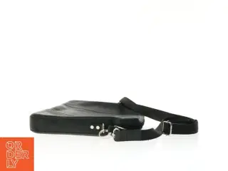 Sort Crossbody skuldertaske i læder fra Adax