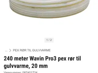 Wavin 20 mm pexrør