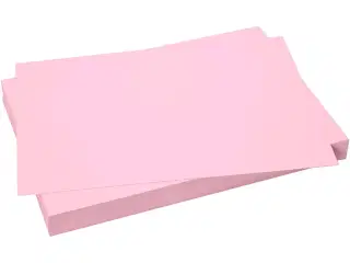 Karton, ark 50x70 cm, 270 g, lys pink, 10ark/ 1 pk.