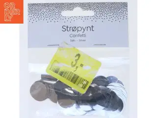 Sølv strøpynt konfetti
